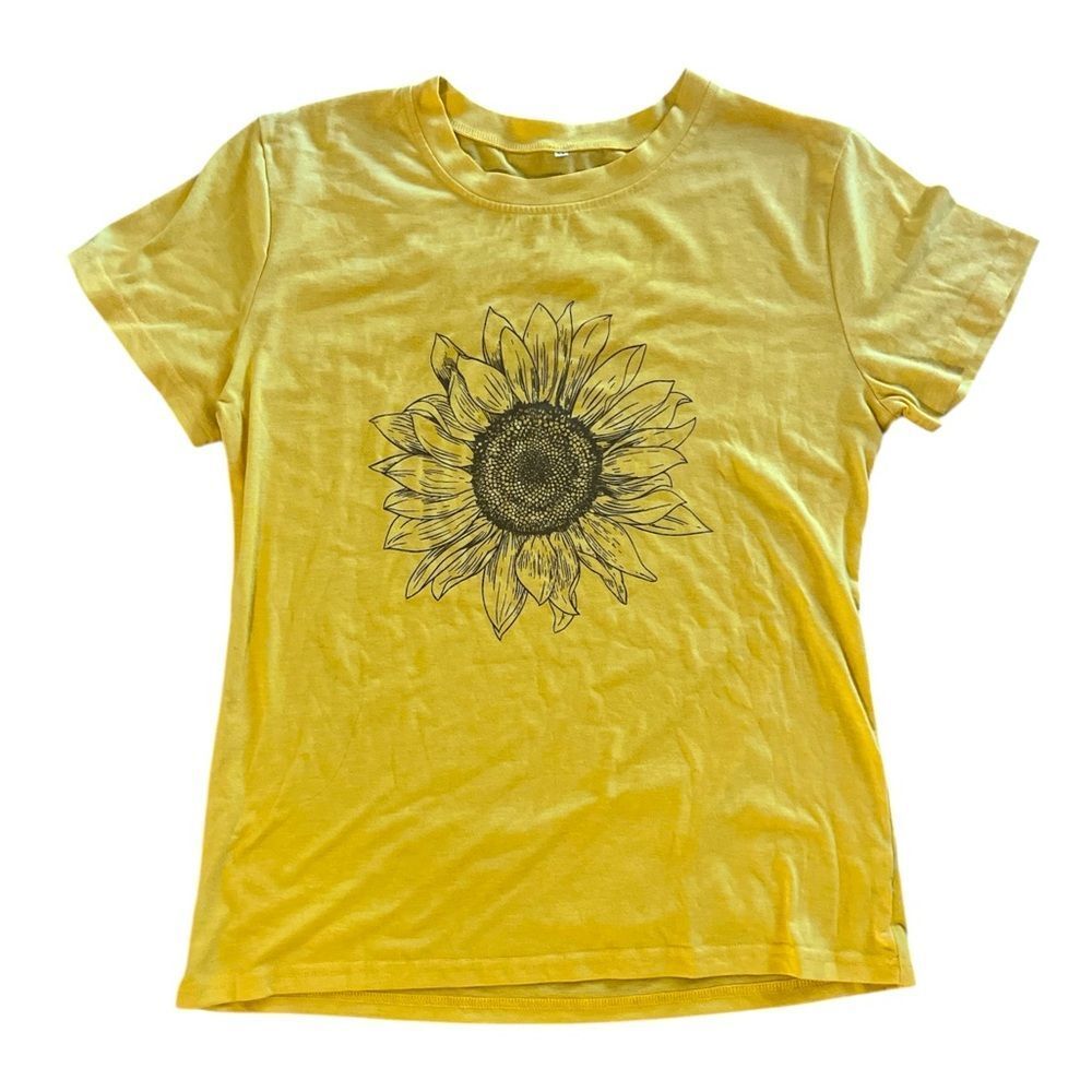 Yellow Sunflower Short Sleeve Shirt